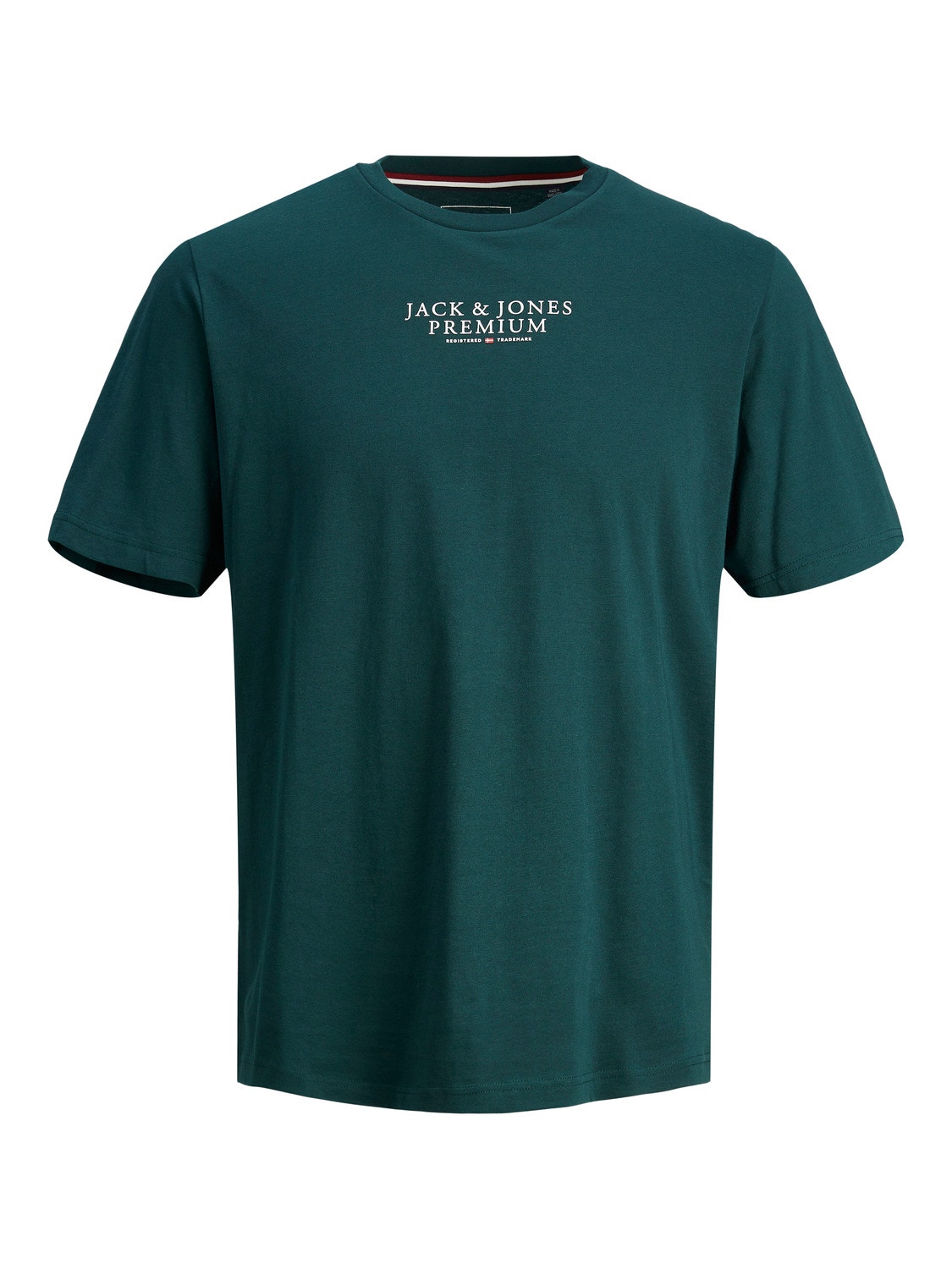Jack & Jones Logo Crew neck T-shirt -Ponderosa Pine - 12217167