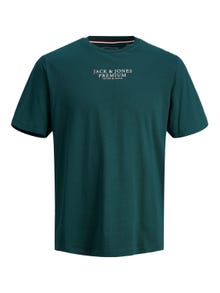 Jack & Jones Logotyp Rundringning T-shirt -Ponderosa Pine - 12217167