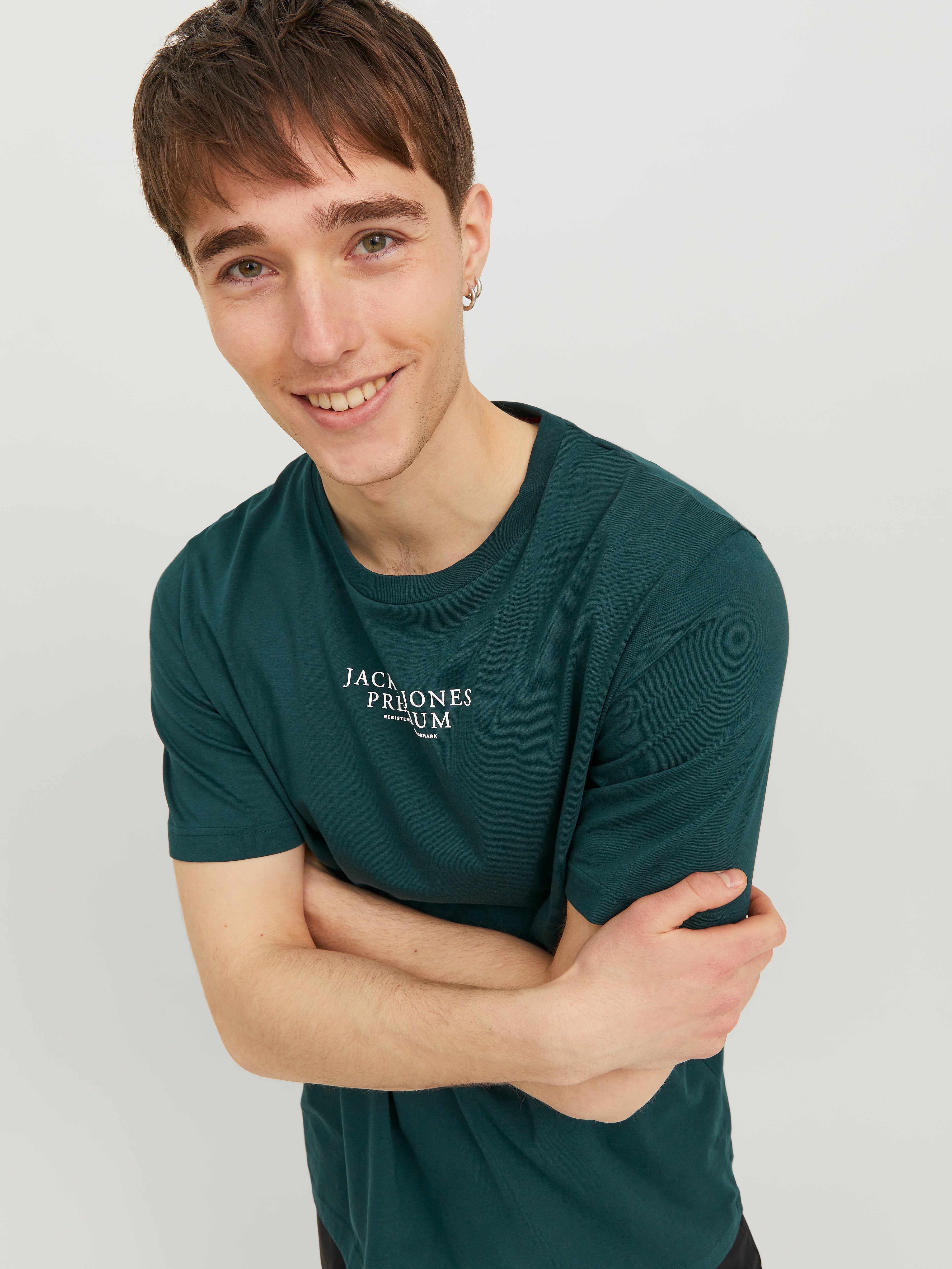 Jack & Jones Logo Crew neck T-shirt - 12217167