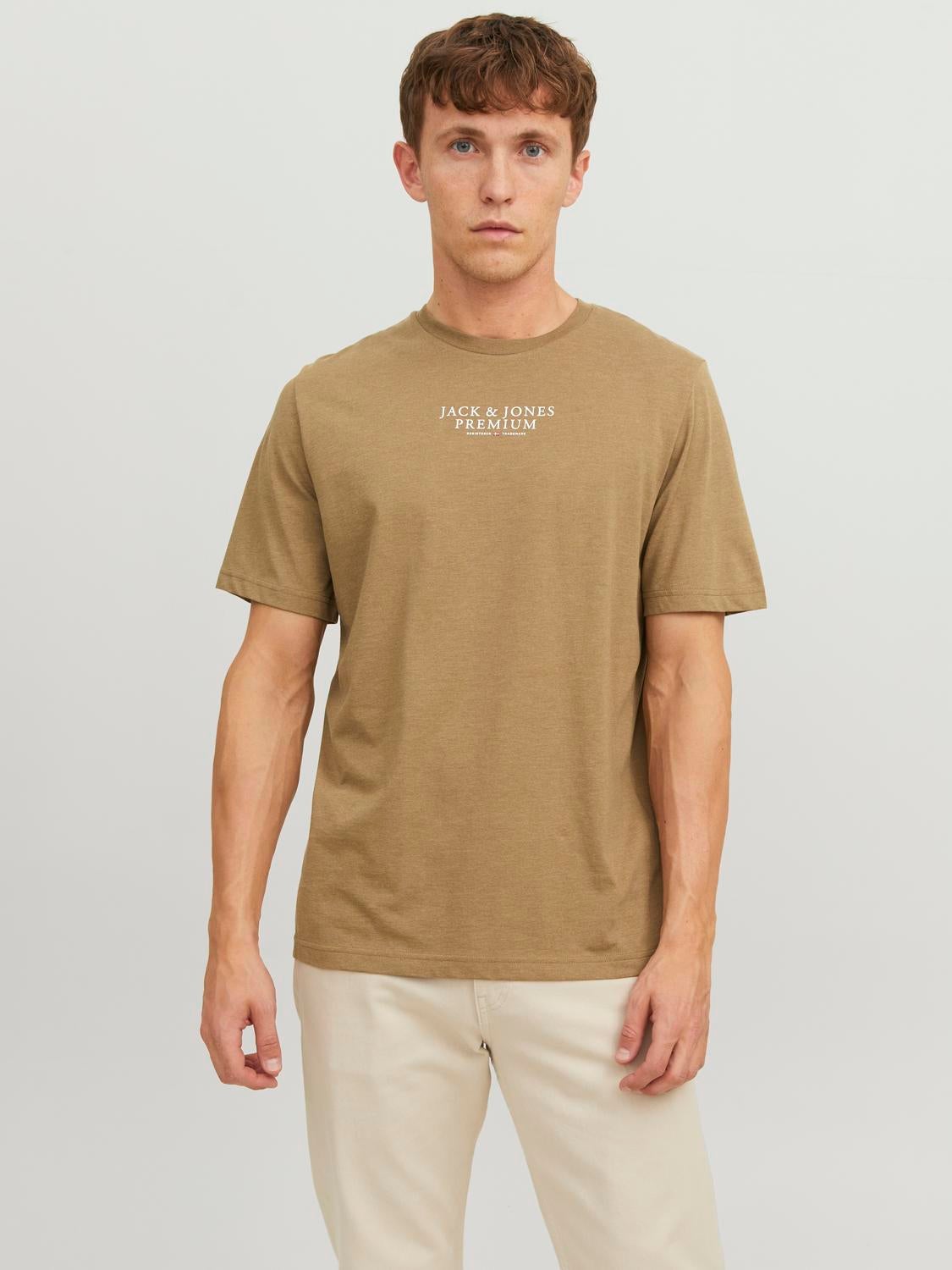 T-shirt Imprimé Col Rond - Jack & Jones - Modalova