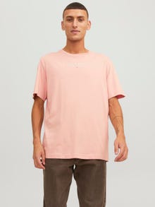 Jack & Jones Logo Kruhový výstřih Tričko -Misty Rose - 12217167