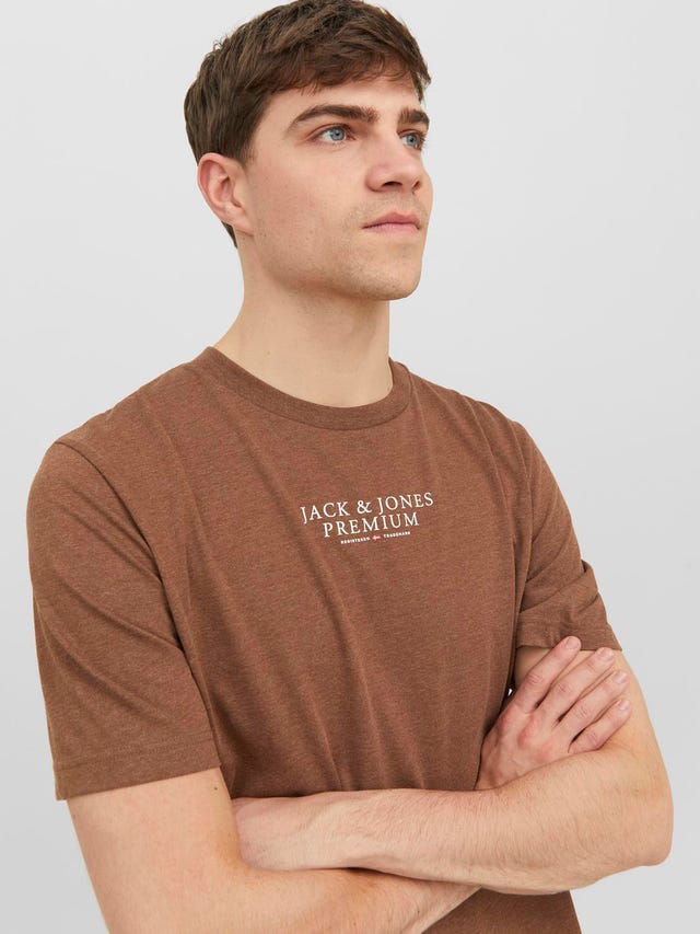 Jack & Jones T-shirt Logo Col rond - 12217167