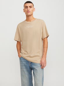 Jack & Jones T-shirt Logo -Fields Of Rye - 12217167