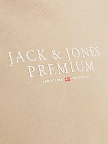Jack & Jones Logo Crew neck T-shirt -Fields Of Rye - 12217167