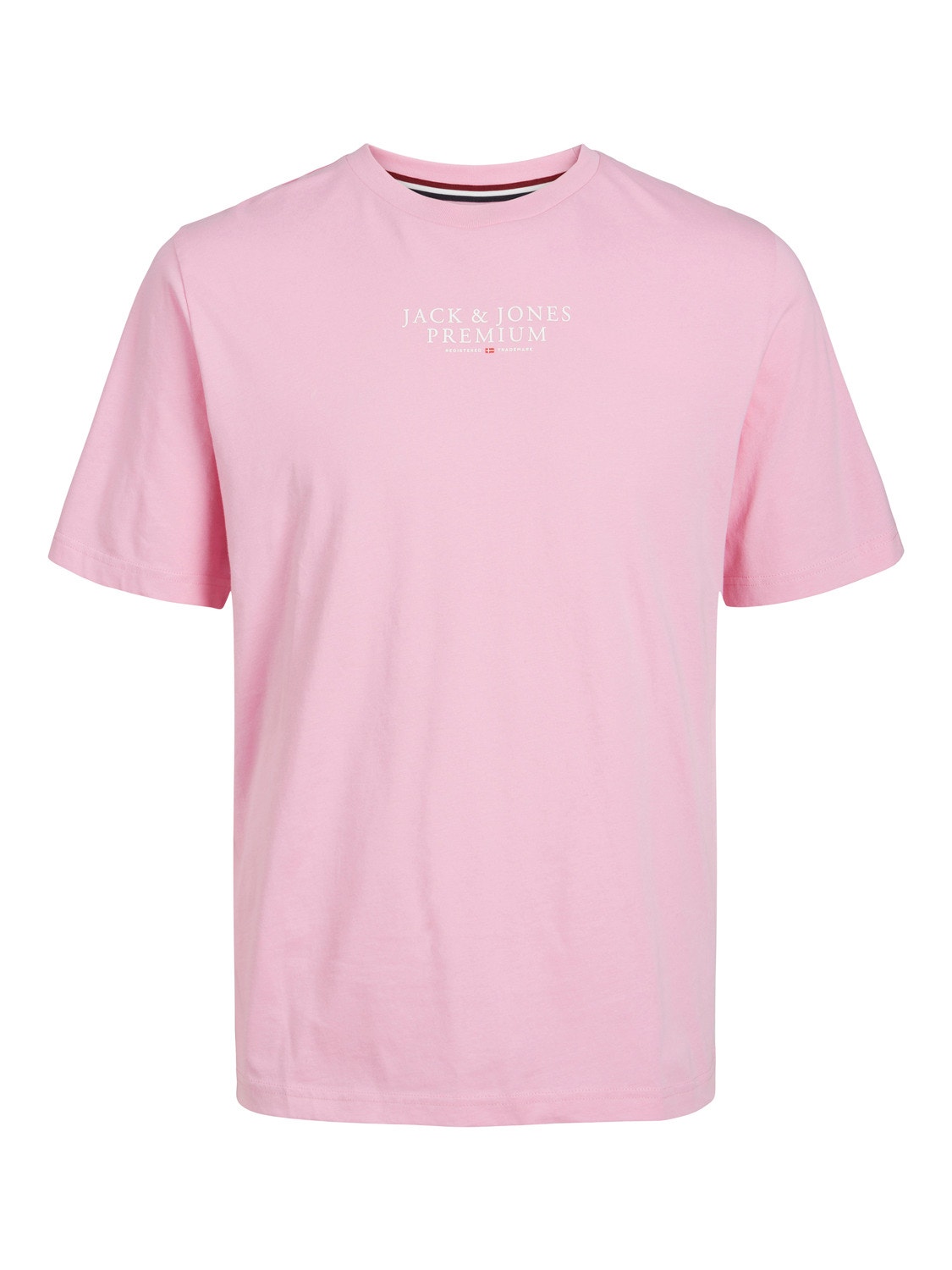 Jack & Jones Logotyp Rundringning T-shirt -Prism Pink - 12217167