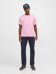 Jack & Jones Nyomott mintás Környak Trikó -Prism Pink - 12217167