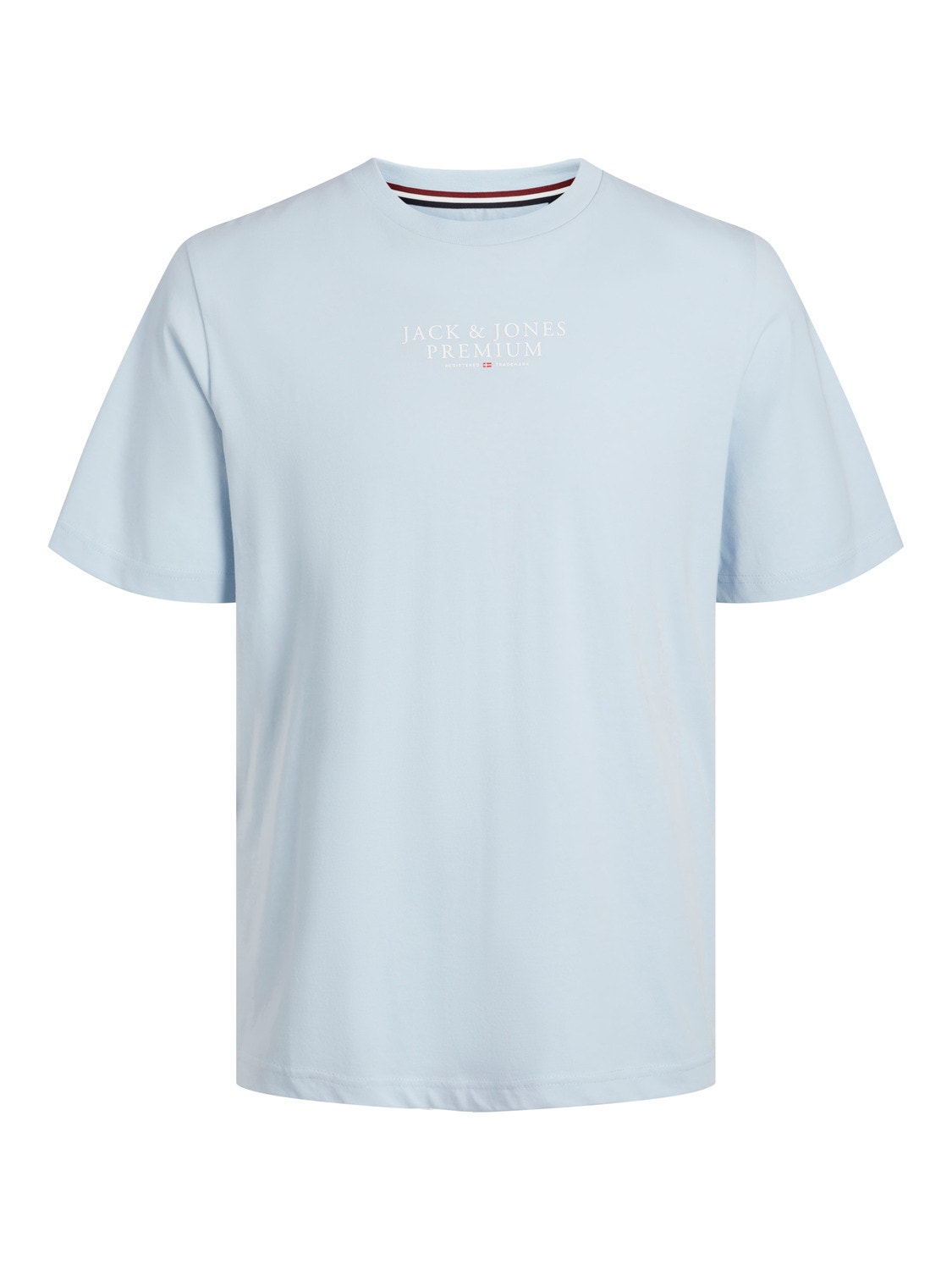 Jack & Jones Logo Crew neck T-shirt -Skyway - 12217167