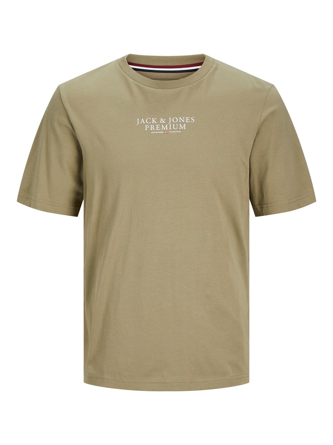 Jack & Jones Logotyp Rundringning T-shirt -Aloe - 12217167