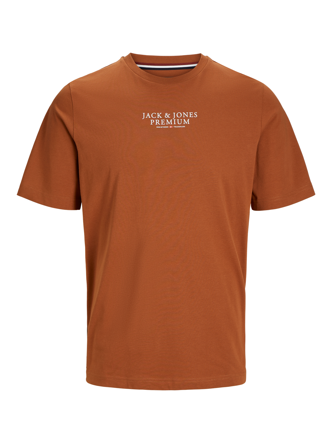 Jack & Jones Logo Crew neck T-shirt -Mocha Bisque - 12217167