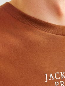 Jack & Jones Nyomott mintás Környak Trikó -Mocha Bisque - 12217167