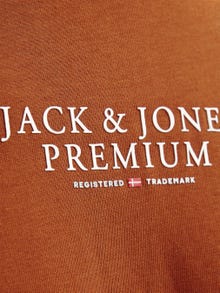 Jack & Jones Logotipas Apskritas kaklas Marškinėliai -Mocha Bisque - 12217167