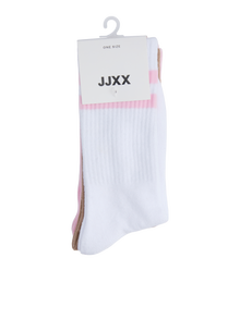 JJXX JXBASIC Paquete de 3 Calcetines de tenis -Pink Lady - 12217235