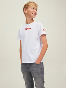 Jack & Jones Gedruckt T-shirt Für jungs -White - 12217275