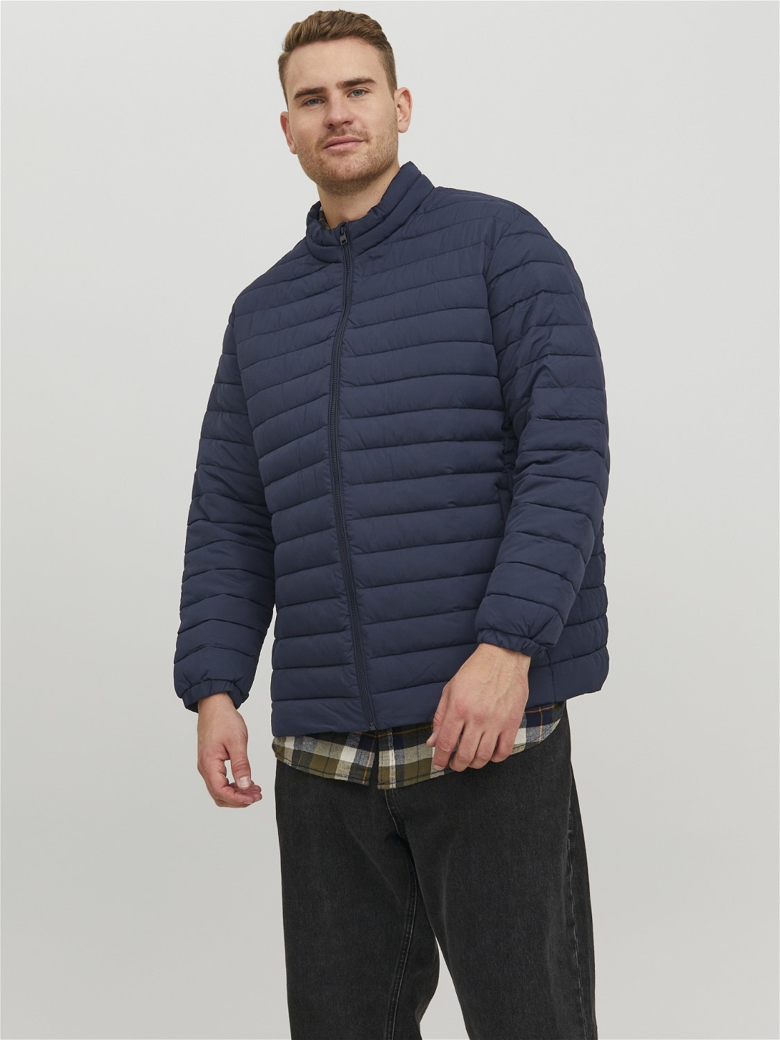 Jack & Jones Plus Size Puffer jacket -Navy Blazer - 12217853