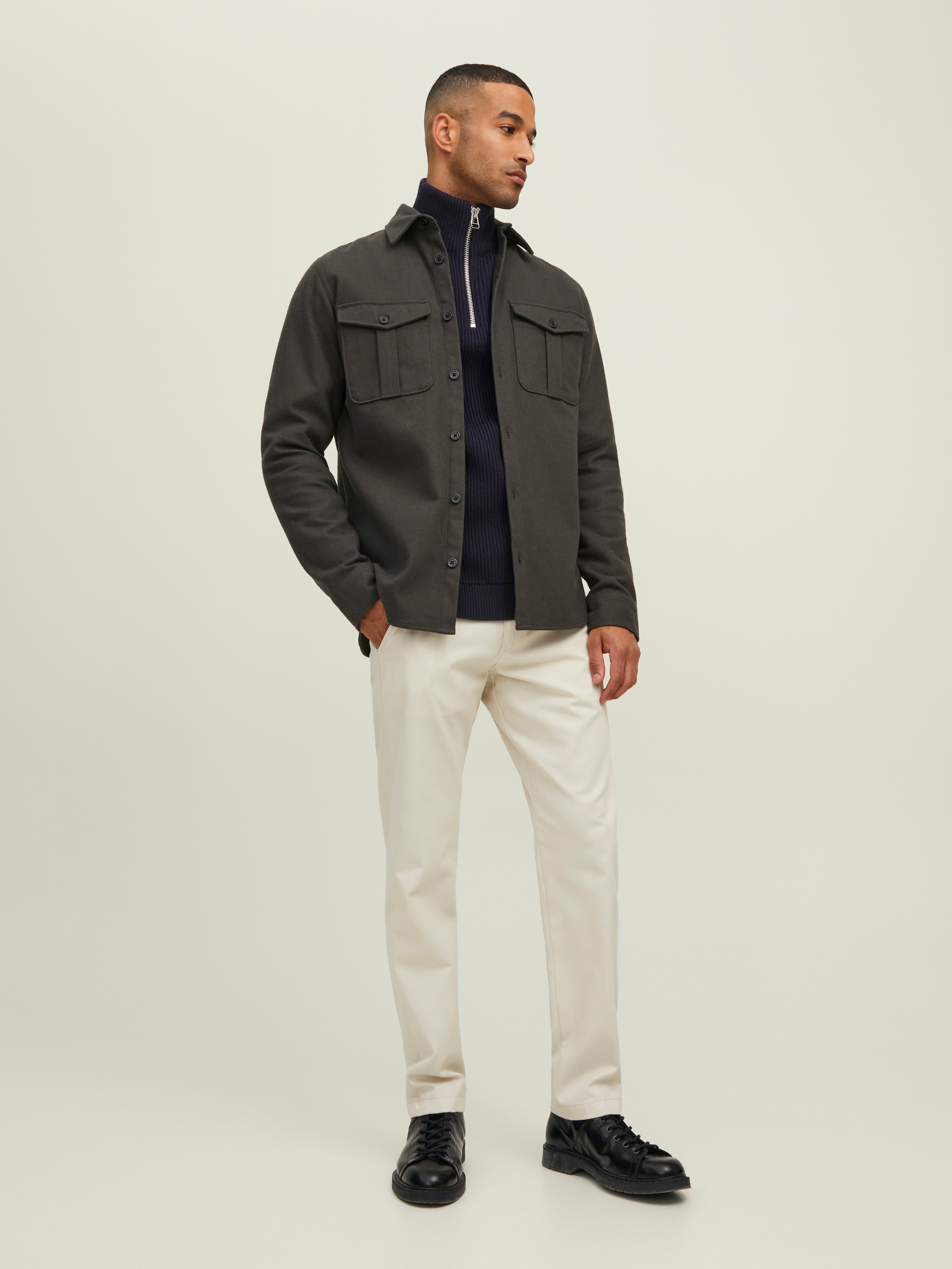 Thumbnail - Rdd Einfarbig Strickjacke Mit Viertelreißverschluss