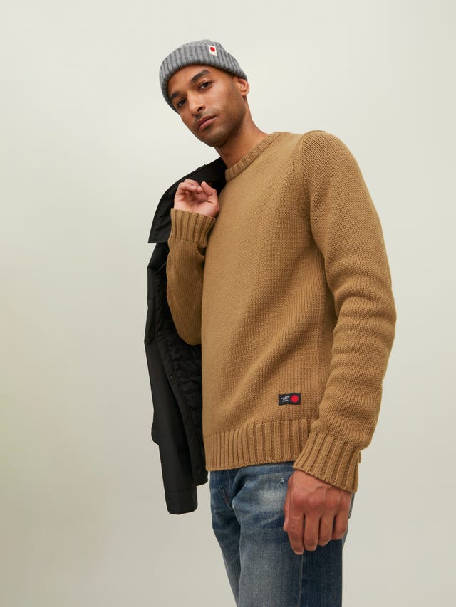 Jack & Jones RDD Plain Crew Neck Jumper - 12217878