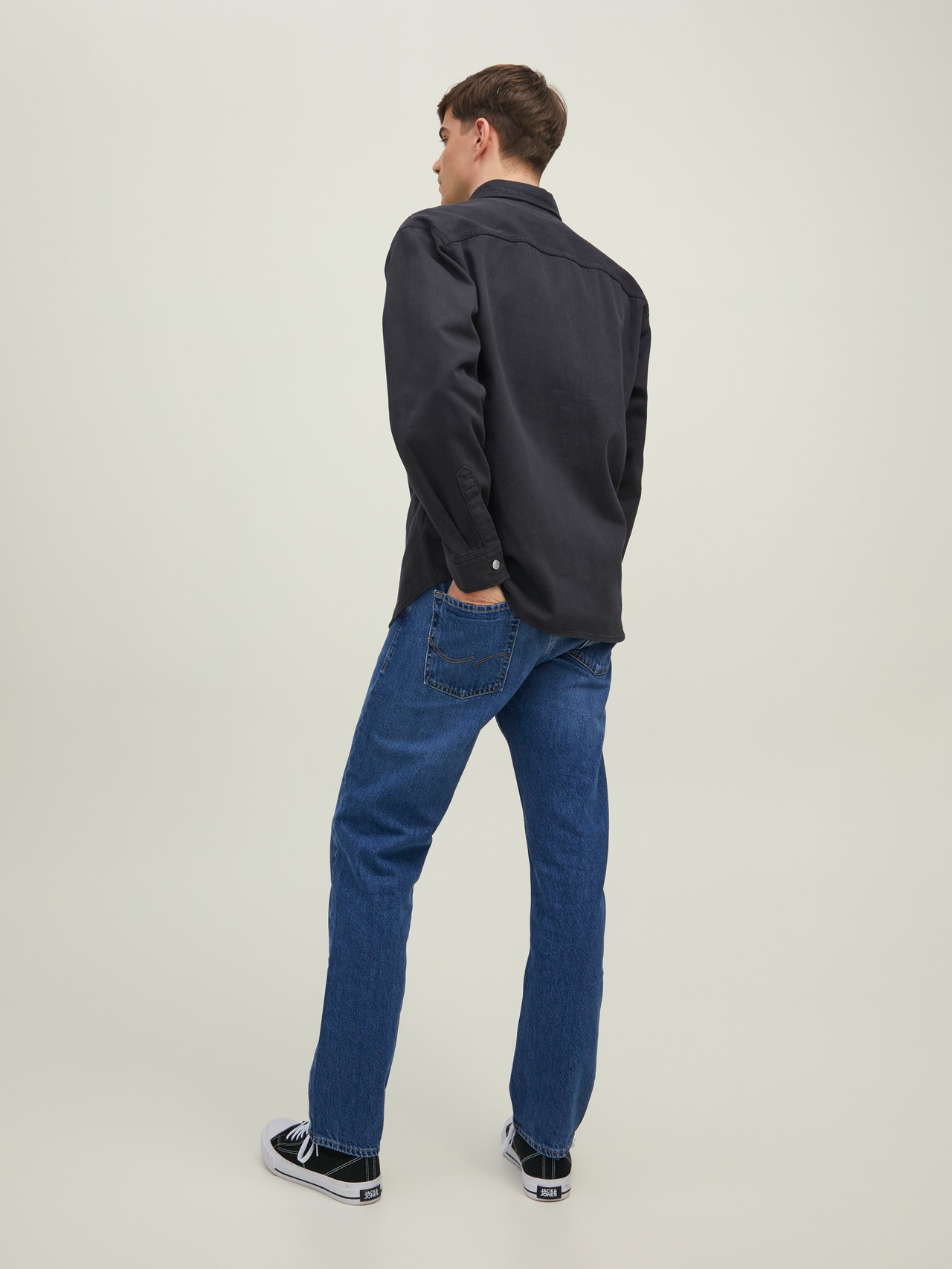 Jack & Jones Regular Fit Neformalus marškiniai -Black - 12217980