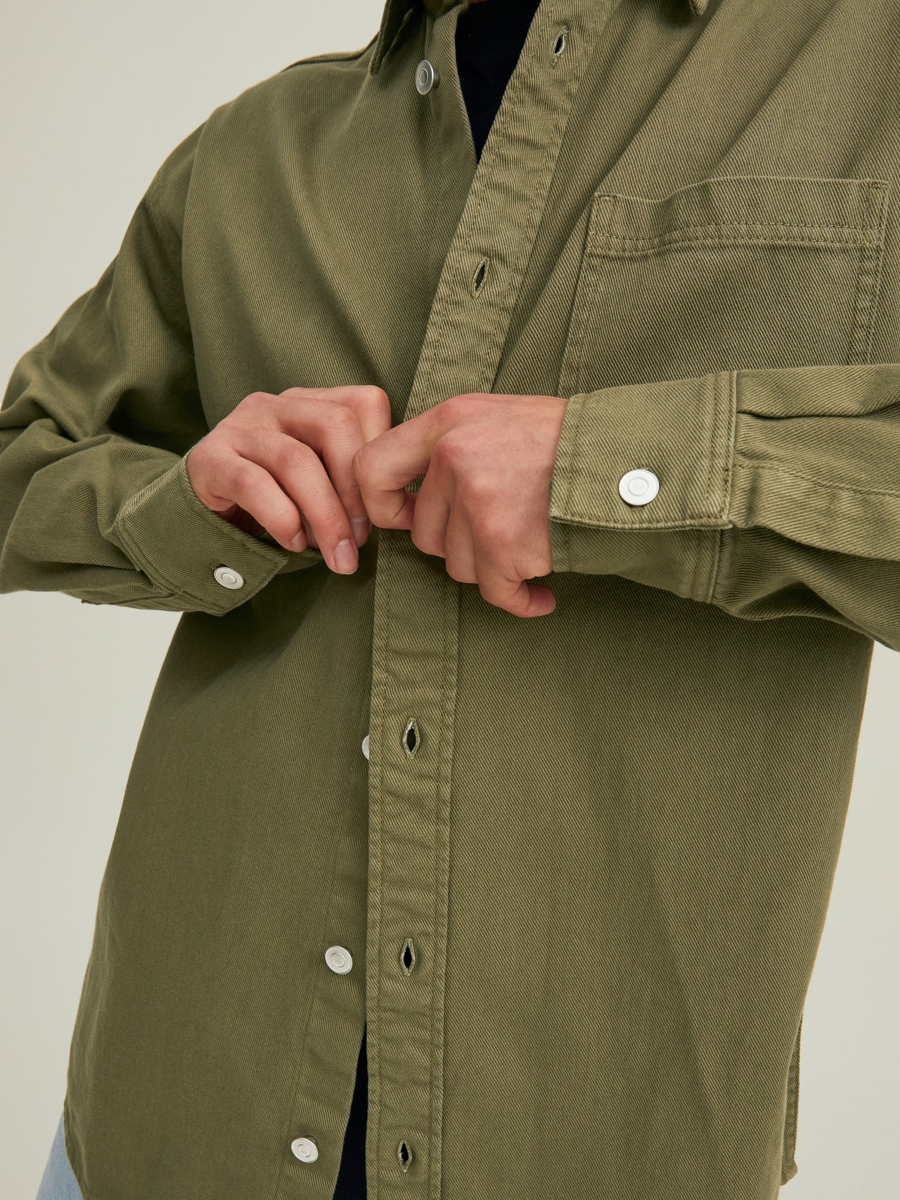 Jack & Jones Regular Fit Casual skjorte -Olive Night - 12217980