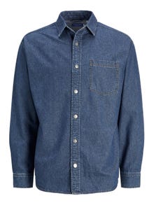 Jack & Jones Regular Fit Avslappnad skjorta -Dark Blue Denim - 12217980