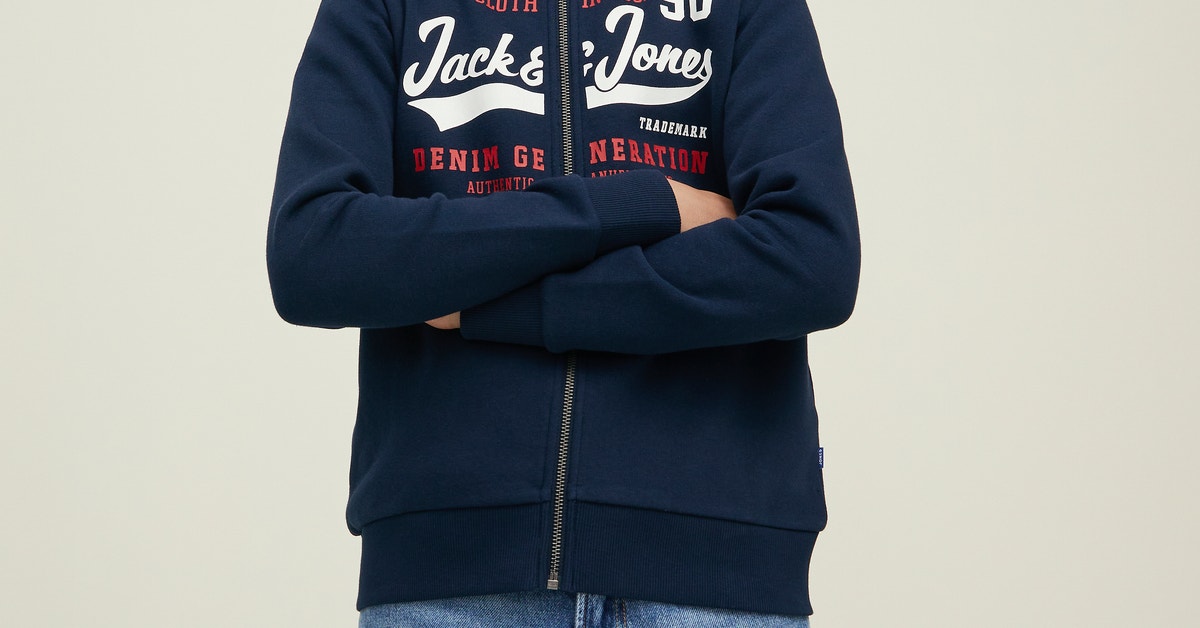 Sweat à capuche zippé Logo Pour les garçons avec une remise de 40%