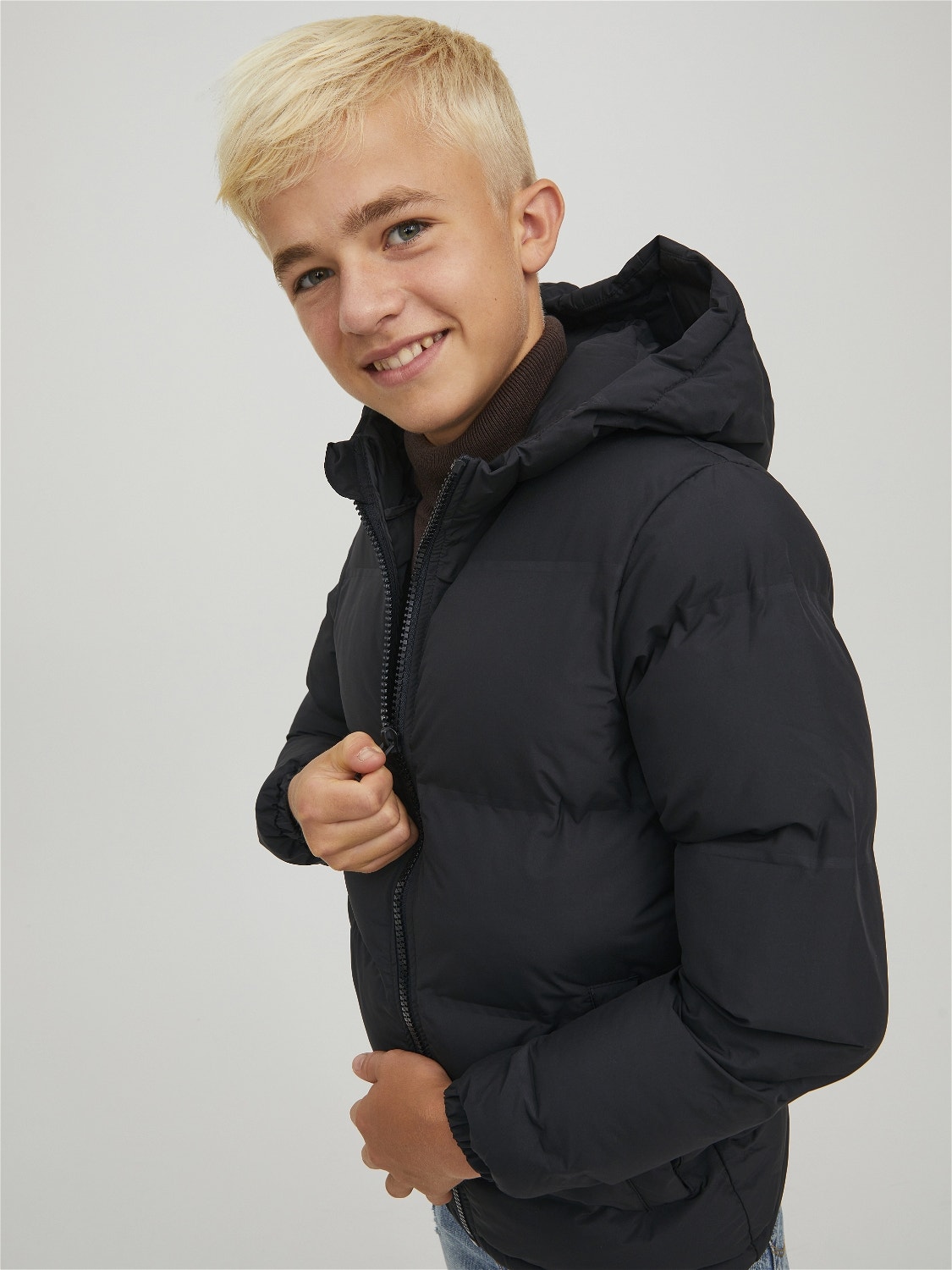 Jack & Jones Casaco Acolchoado Para meninos -Black - 12218159