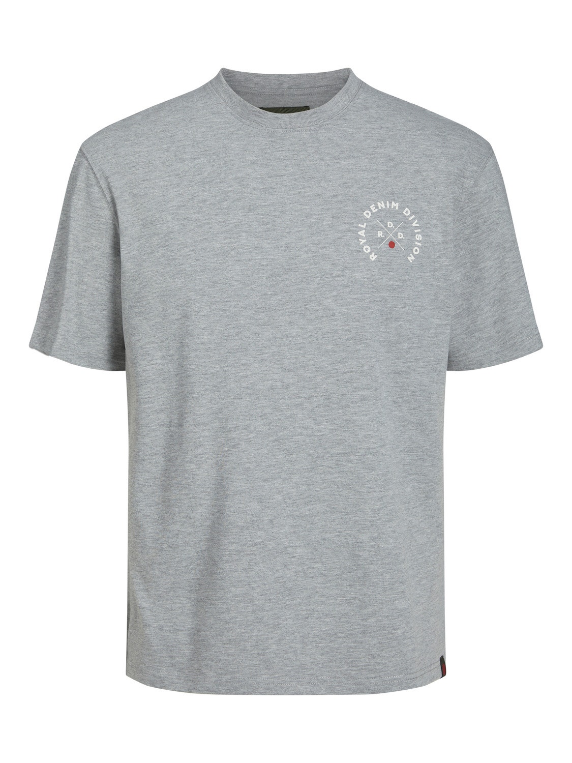 Jack & Jones Logo Rundhals T-shirt -Light Grey Melange - 12218237