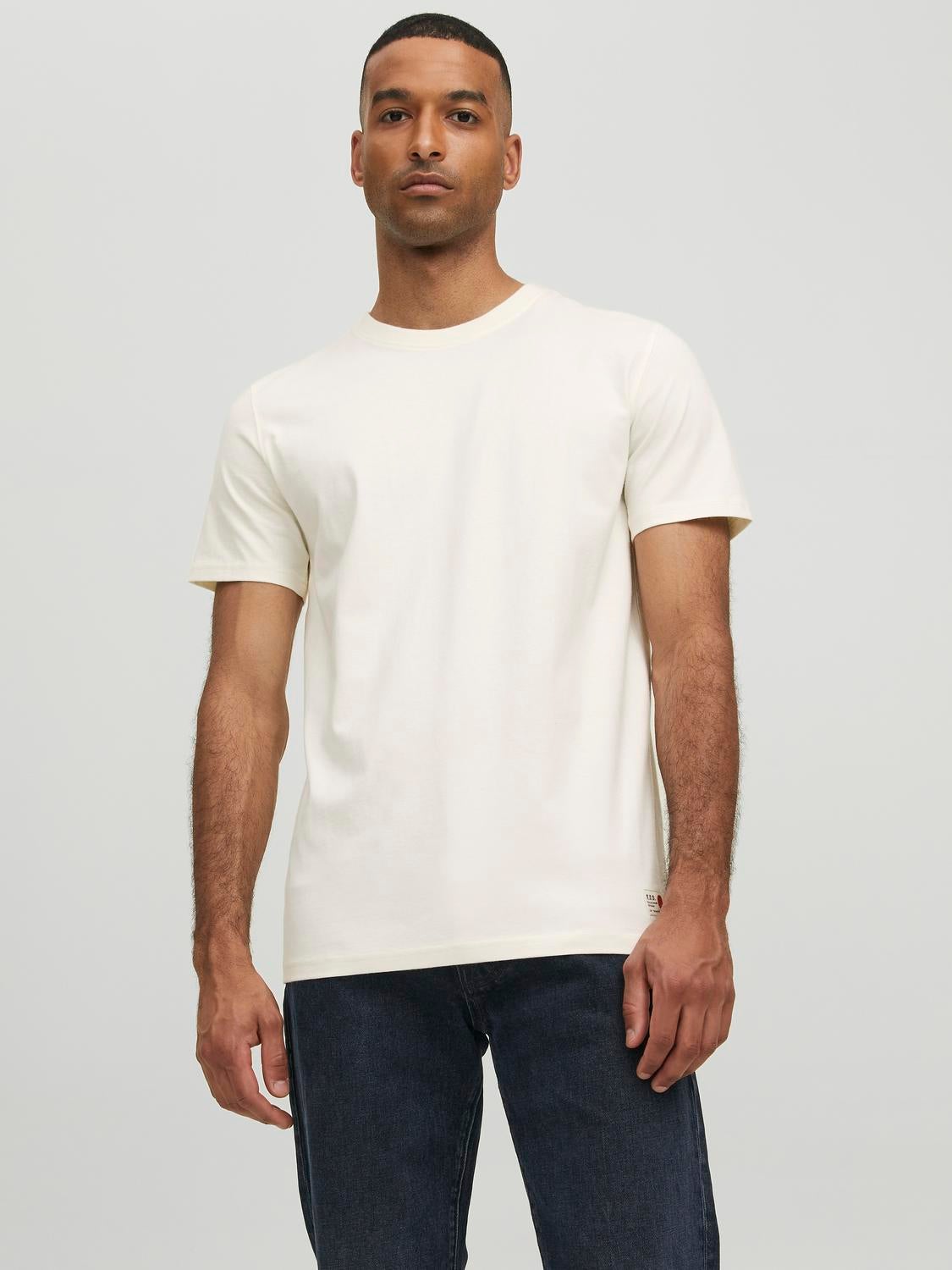 RDD Plain Crew neck T shirt Off.White Jack Jones