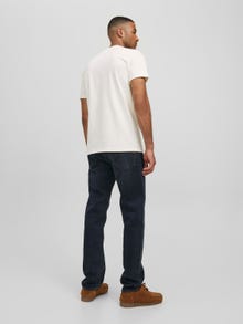 Jack & Jones RDD Sima Környak Trikó -Egret - 12218240