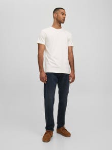 Jack & Jones RDD Sima Környak Trikó -Egret - 12218240