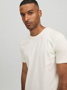 Jack & Jones RDD Sima Környak Trikó -Egret - 12218240