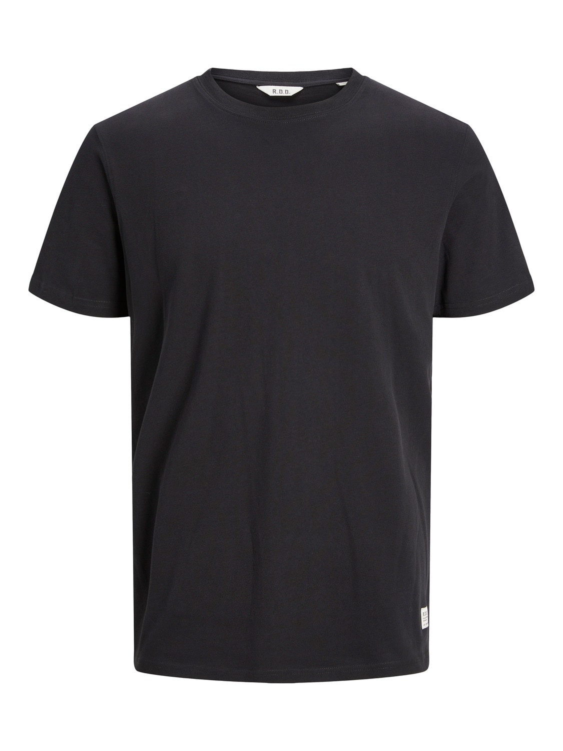 Jack & Jones RDD Enfärgat Rundringning T-shirt -Black - 12218240