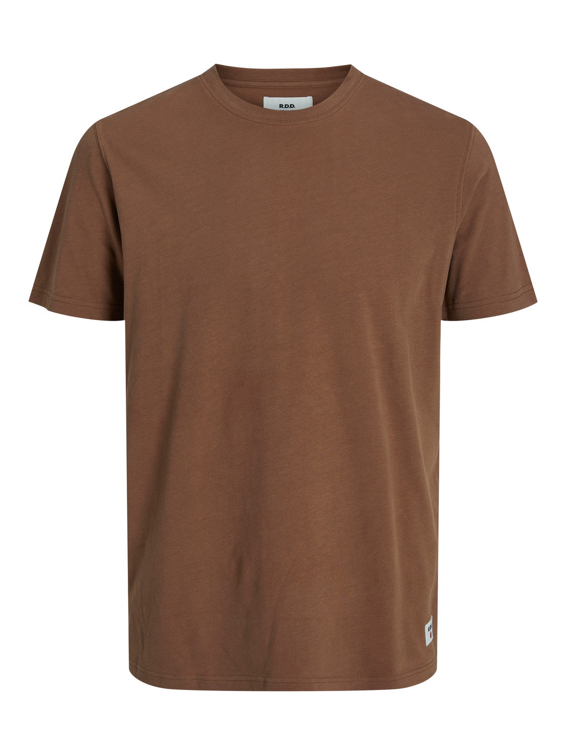 Jack & Jones RDD Vanlig O-hals T-skjorte -Cocoa Brown - 12218240