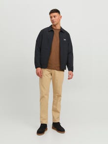 Jack & Jones RDD Vanlig O-hals T-skjorte -Cocoa Brown - 12218240