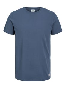 Jack & Jones RDD Yksivärinen Pyöreä pääntie T-paita -Ombre Blue - 12218240