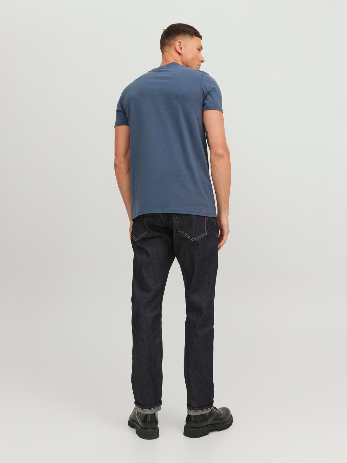 Jack & Jones RDD Sima Környak Trikó -Ombre Blue - 12218240