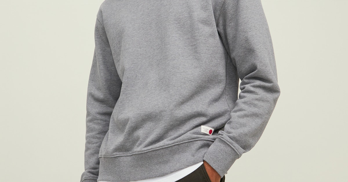Sweat JACK & JONES Jjtnordic - Gris Clair - Taille S - Homme - Sport Et Décontracté