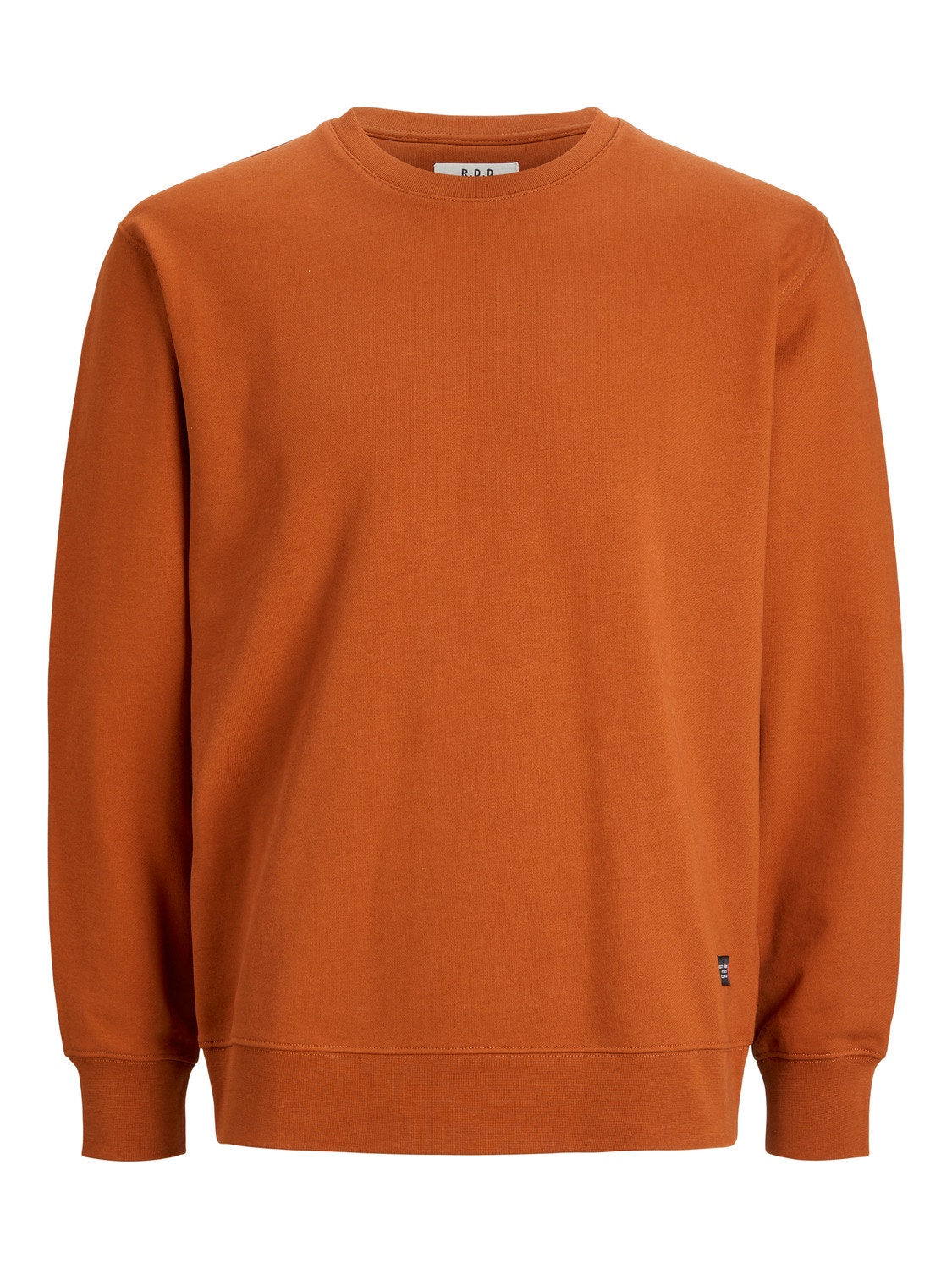 Jack & Jones RDD Ensfarvet Sweatshirt med rund hals -Cinnamon Stick - 12218242
