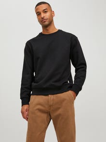 Jack & Jones RDD Einfarbig Sweatshirt mit Rundhals -Black - 12218242