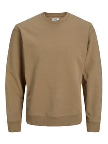 Jack & Jones RDD Einfarbig Sweatshirt mit Rundhals -Otter - 12218242