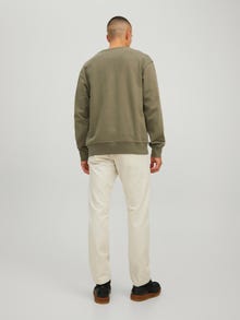 Jack & Jones RDD Sima Személyzeti nyakú pulóver -Dusty Olive - 12218242