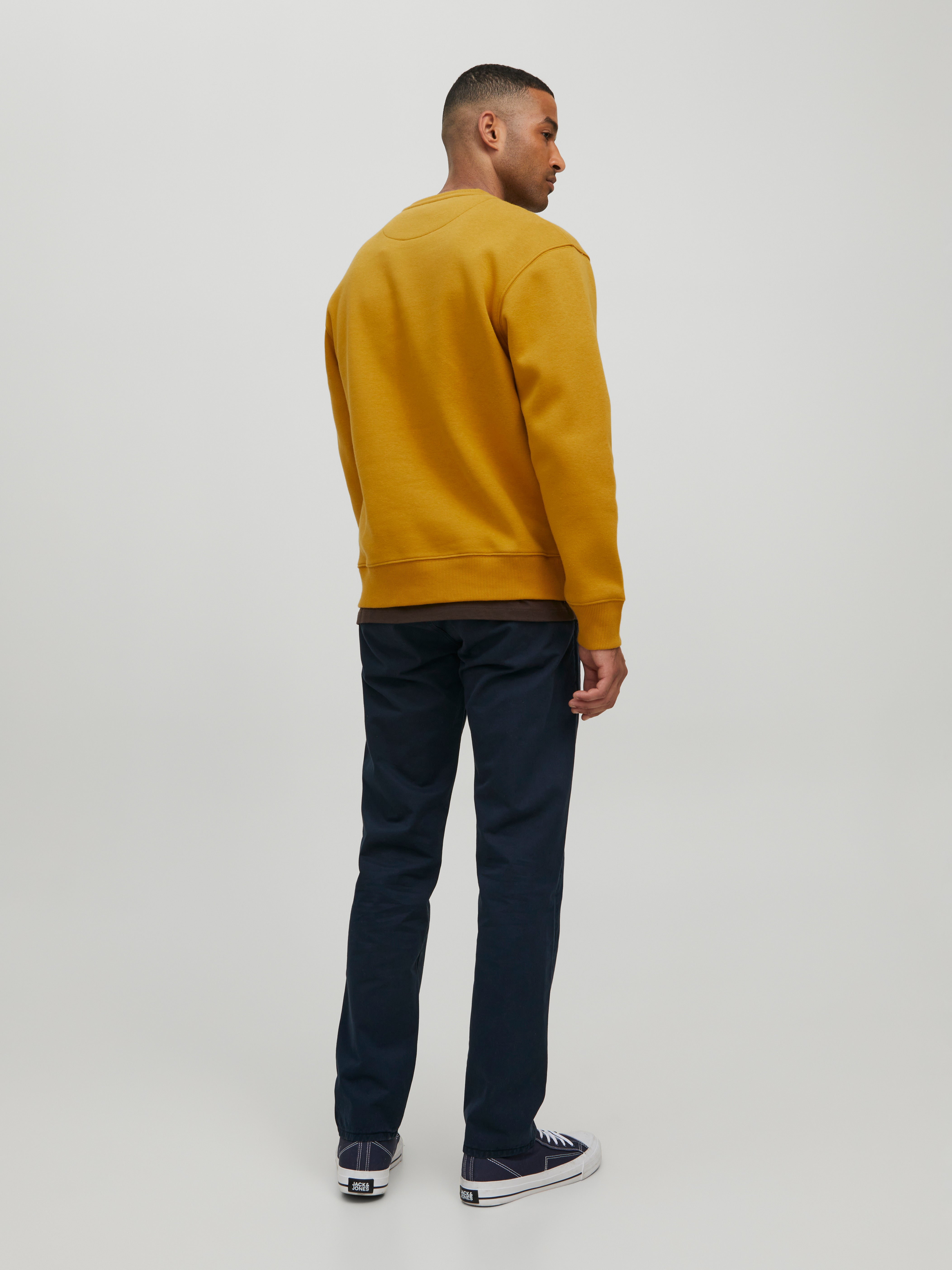 RDD Badge Crewn Neck Sweatshirt | Light Yellow | Jack & Jones®