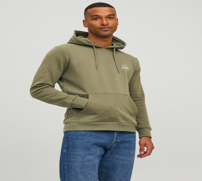 JACK&JONES JUNIOR JJGREAT B2S Logo Sweat Hood Jnr Felpa JACK&JONES JUNIOR JJGREAT B2S Logo Sweat Hood Jnr Felpa