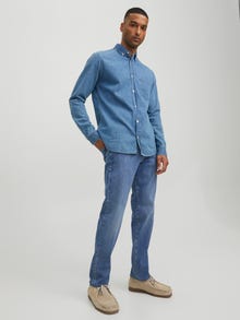 Jack & Jones RDD Royal RI 304 selvedge Comfort Fit Jeans -Blue Denim - 12218406
