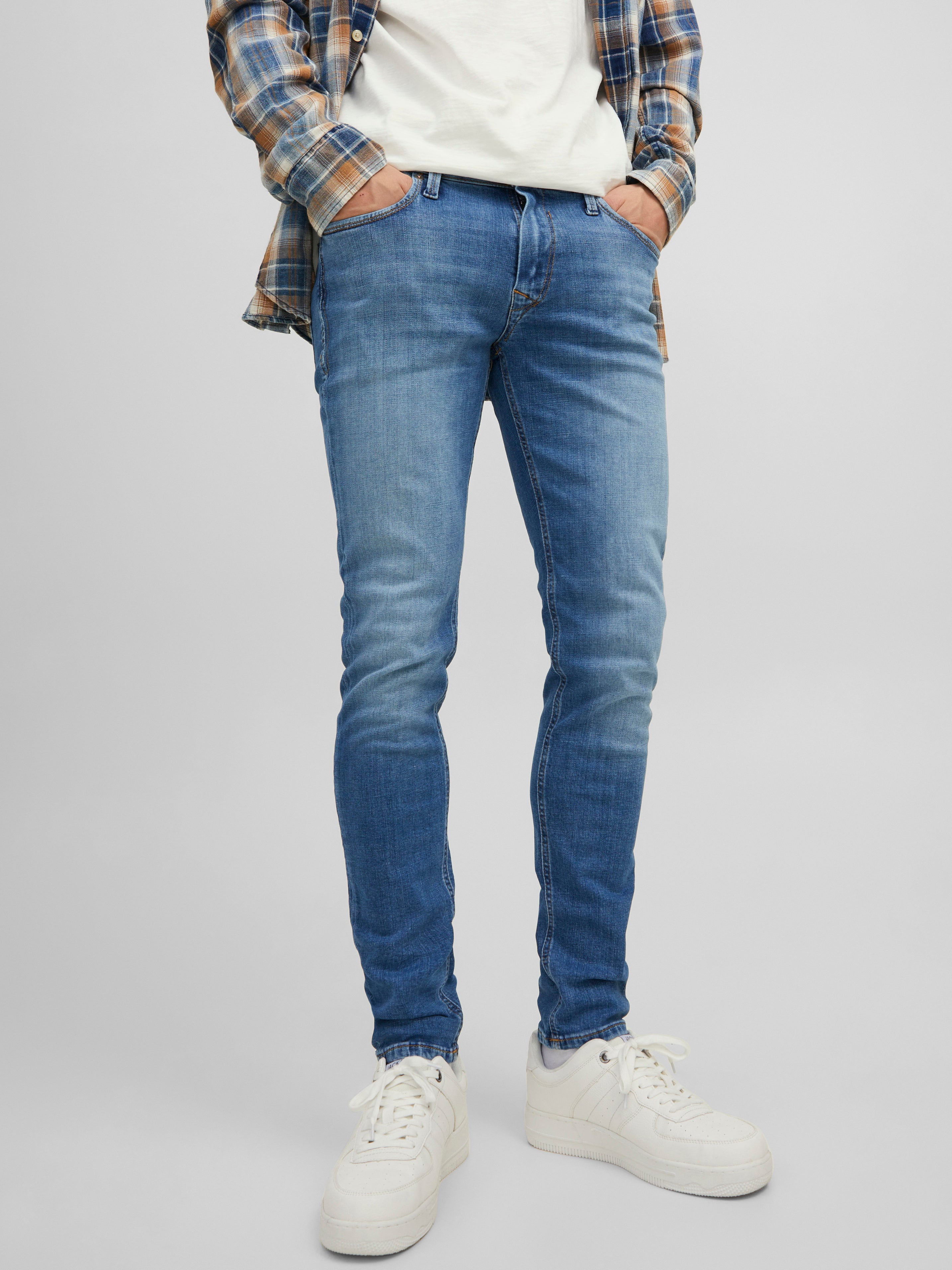 MODA UOMO Jeans Consumato Blu W32/L32 Jack & Jones Jeggings & Skinny & Slim sconto 51% 