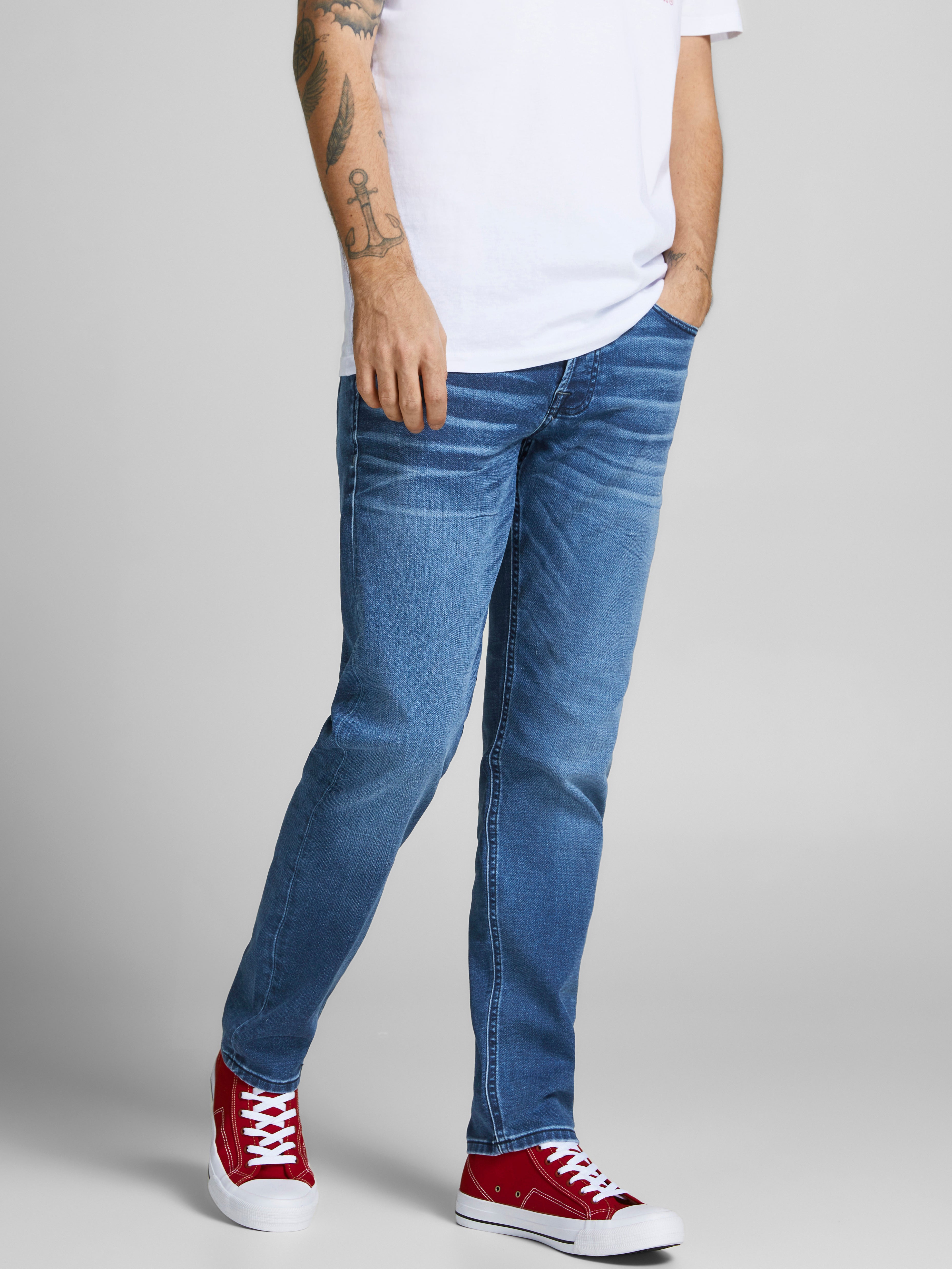 Jack & Jones Jegging & Skinny & Slim Rabatt 57 % Blau HERREN Jeans Basisch 