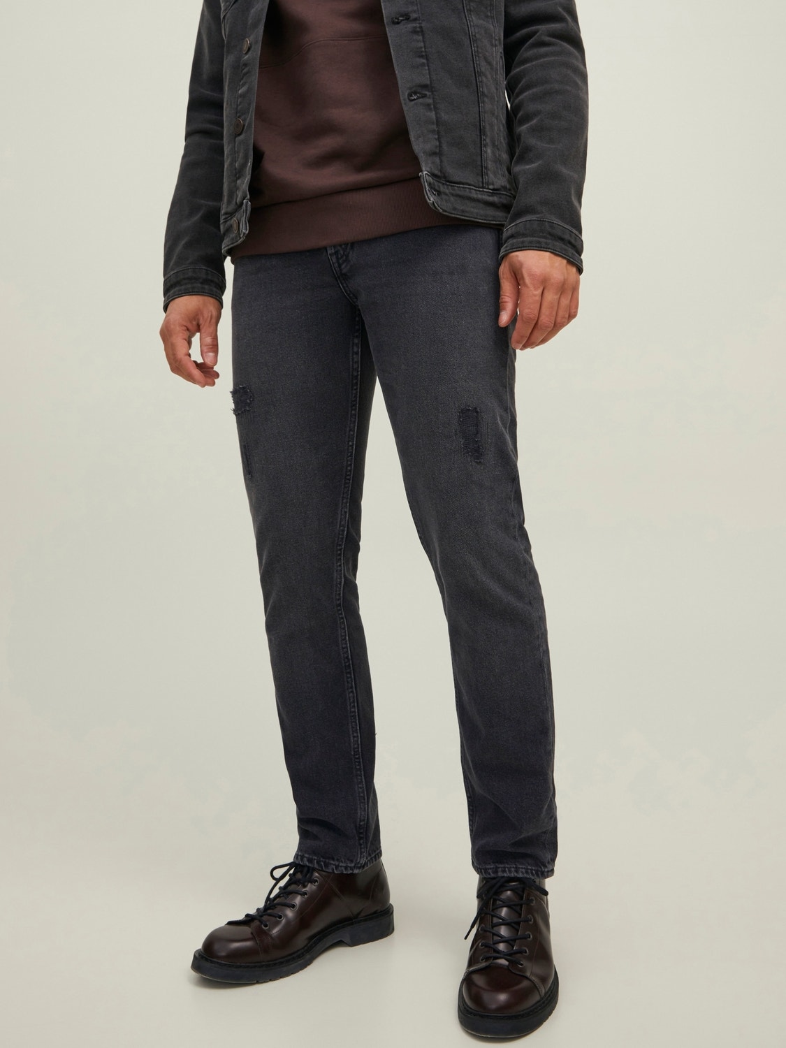 Jack & Jones JJICHRIS JJORIGINAL CJ 403 Relaxed fit Džinsai -Black Denim - 12218523