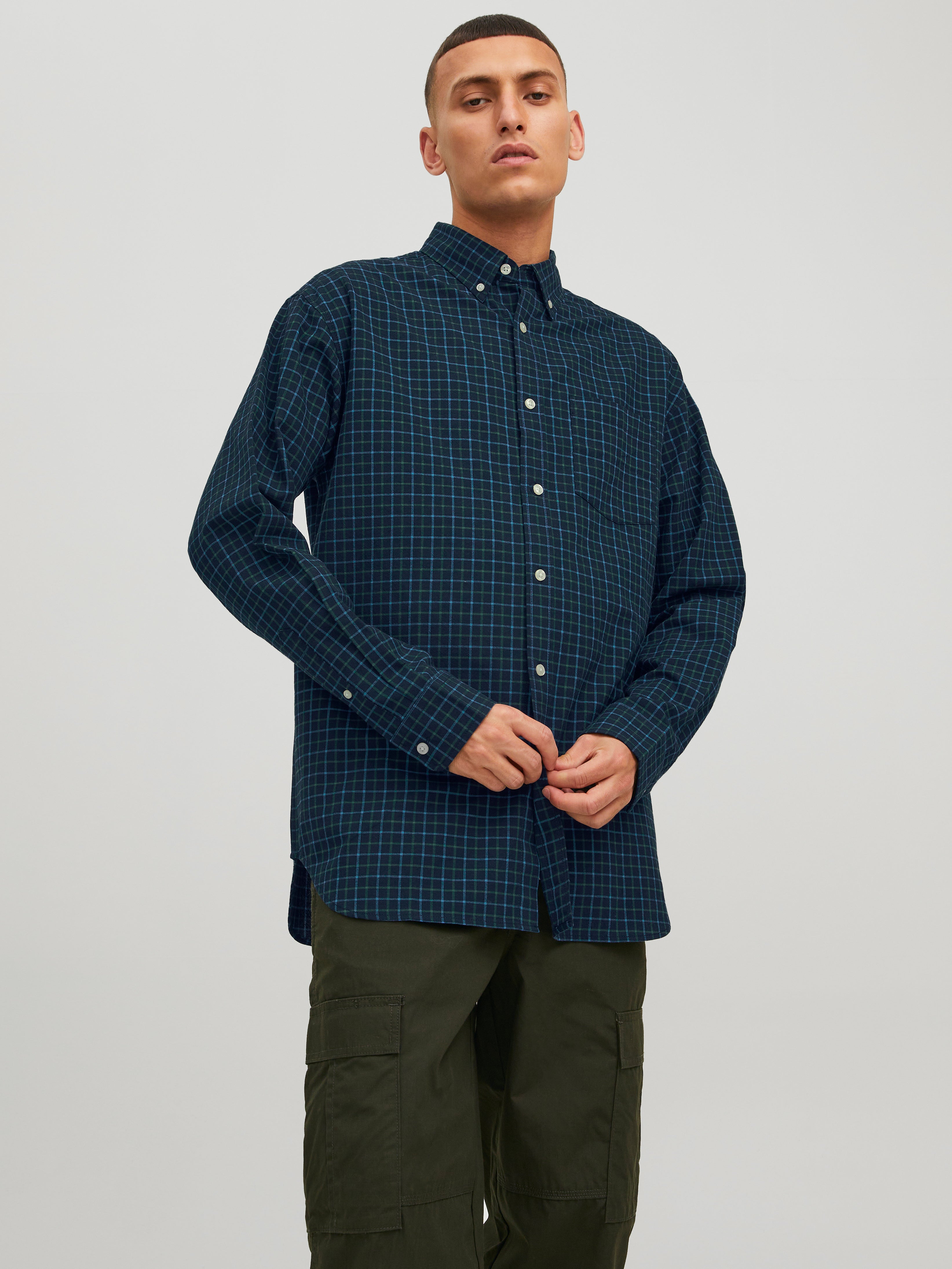 Men's Check Shirts | Black \u0026 White, Red 