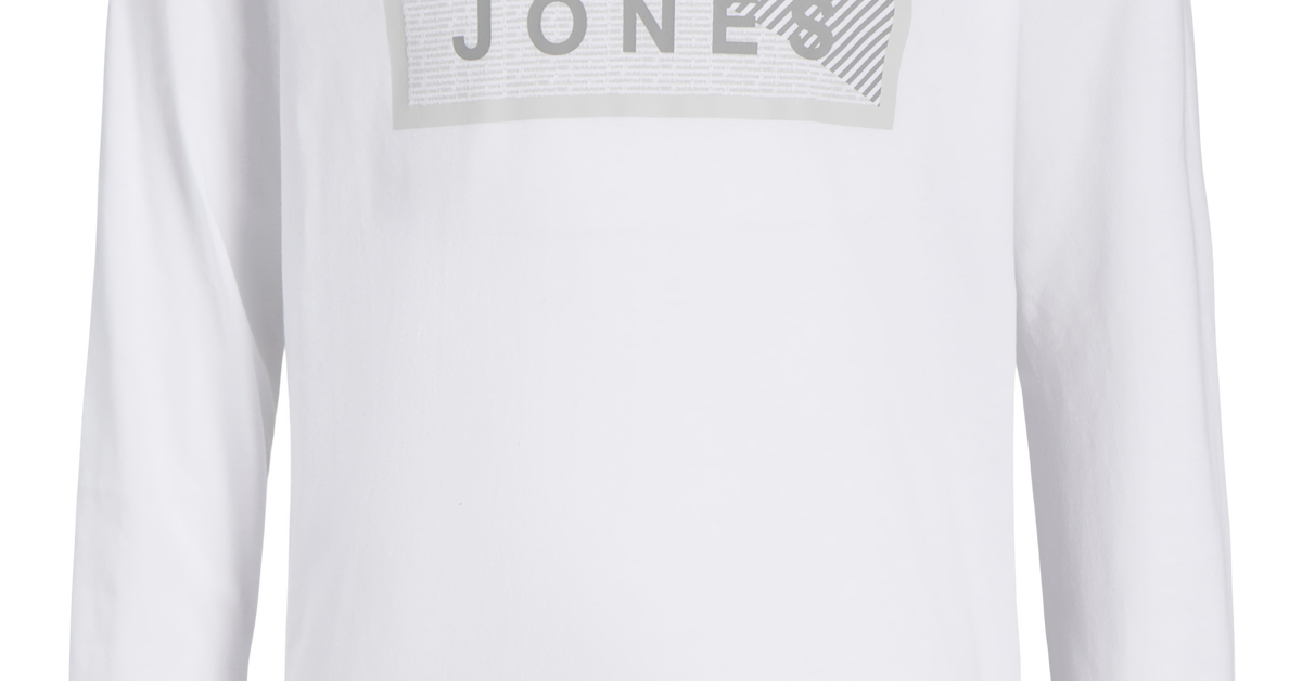 Logotyp T-shirt För pojkar | Vit | Jack & Jones®