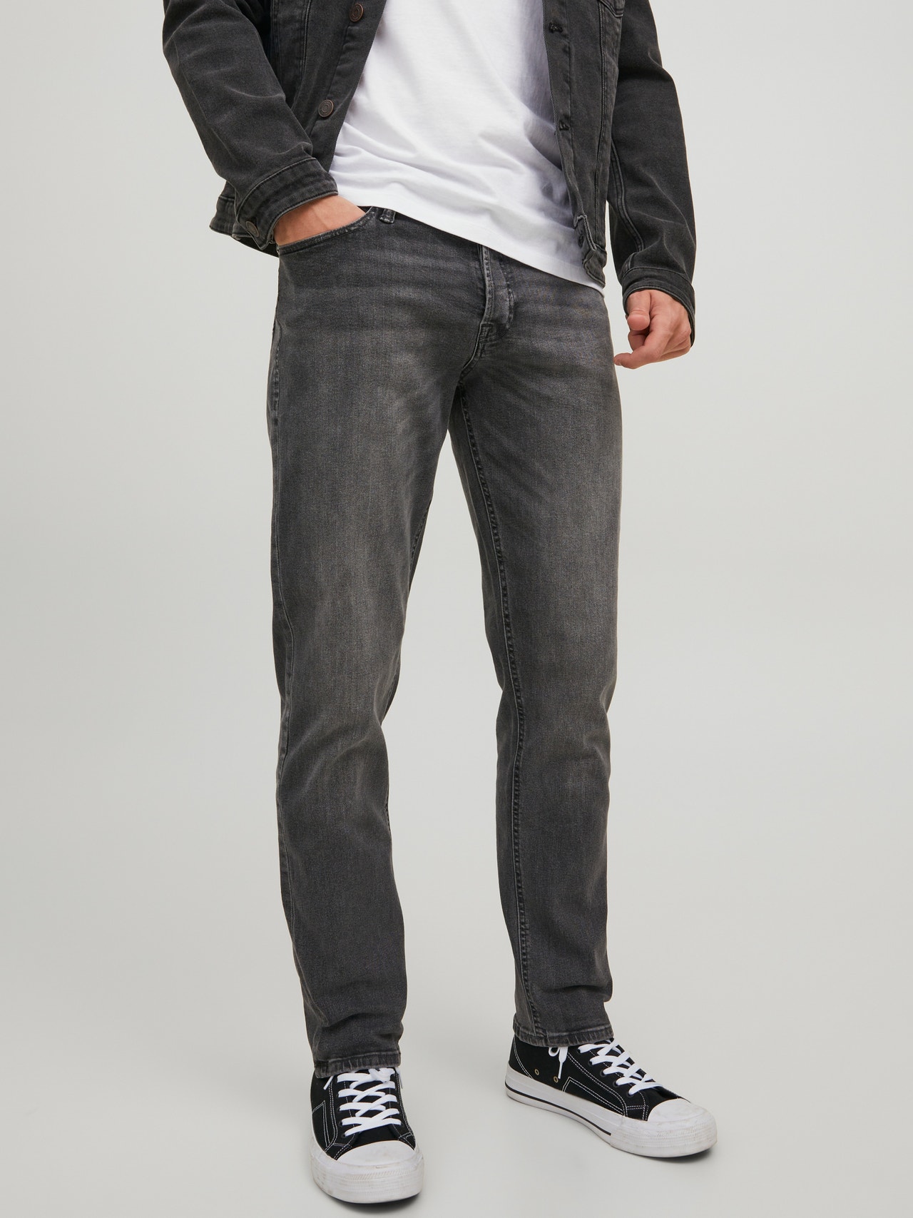 Jack & Jones JJIWHMIKE JJORIGINAL MF 104 Tapered fit Teksad -Grey Denim - 12218842