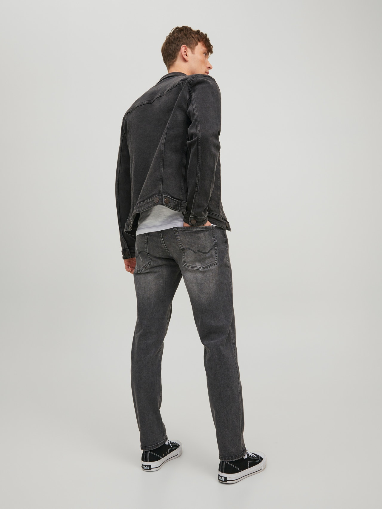 Jack & Jones JJIWHMIKE JJORIGINAL MF 104 Tapered fit jeans -Grey Denim - 12218842